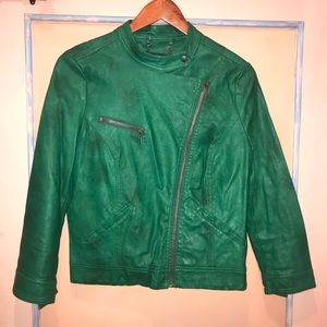 Faux leather jacket